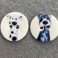 Assorted Dogs Small Buttons
